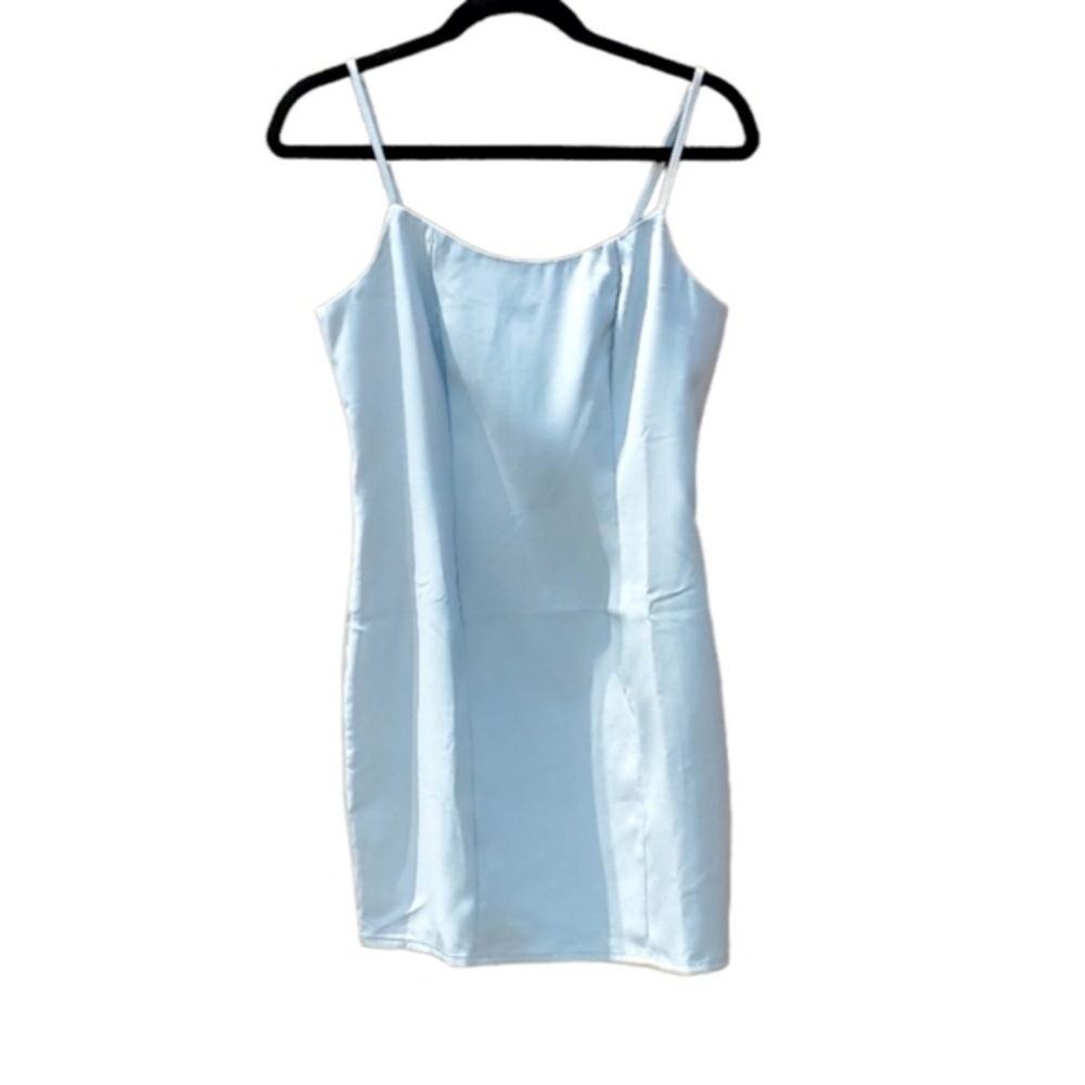 Missguided Summer Blue Spaghetti Strap Mini Dress‎ Size 6 NWOT